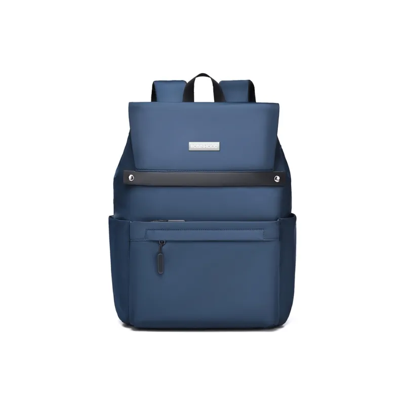 ROBINHOOD Water Repellent Fabric Backpack Men's Black/Gray/Blue-7