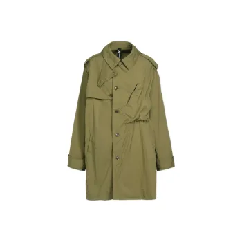 Yohji Yamamoto Ground Y FW24 Trench Coat Unisex Khaki