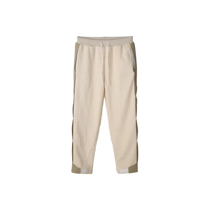 NORVINCY Breathable Elastic Waistband Solid Color Hip Hop Casual Pants Unisex-10
