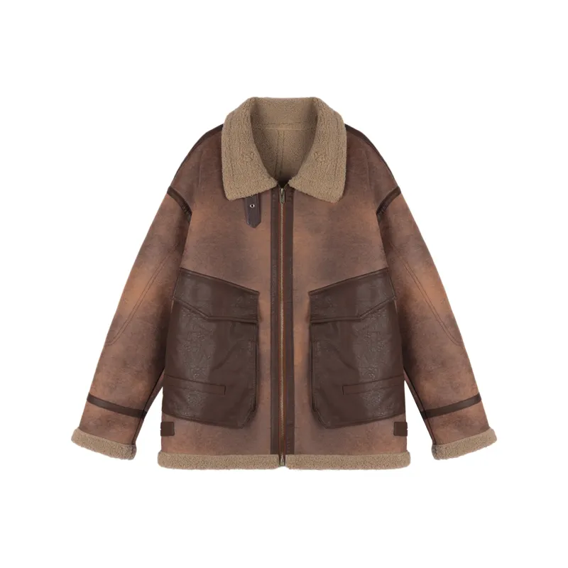 WILD LEADER Leather Jacket Unisex Dark Brown-0