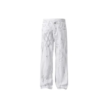 GTRG Jeans Unisex White