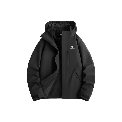ROBINHOOD Water-Resistant Windproof Breathable Warm Water-Repellent Cold-Resistant Rainproof Windbreaker Jacket Unisex