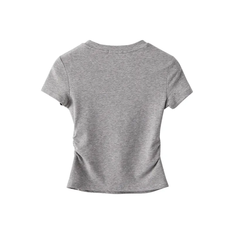 XIMENG Regular T Shirt Women's Gray-1