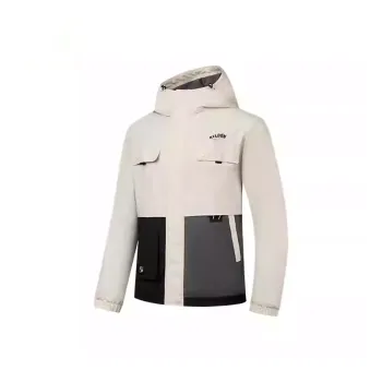 QIAODAN Sports Life Collection Trench Coat Men's Mountain Sail White/Black