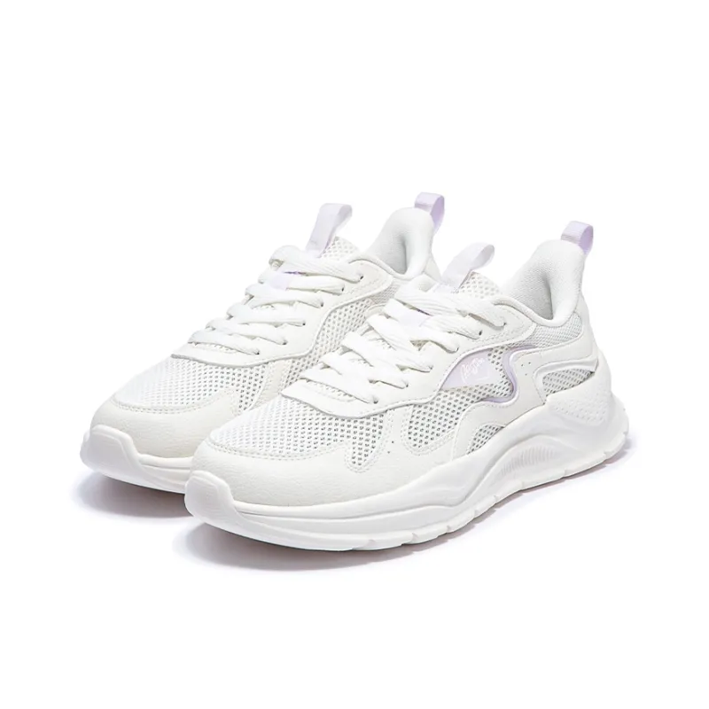 361° Cushioning, Breathable, Lightweight Low Top Casual Shoes Women's Feather White Micro Grape Purple-3