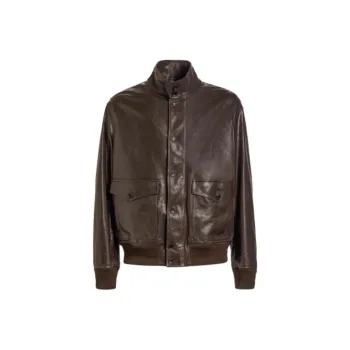 BALLY Leather Bomber Jacket