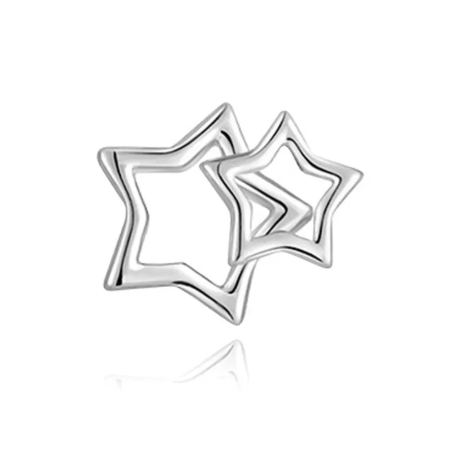 VEZA Sterling Silver Stud Earrings Unisex-6