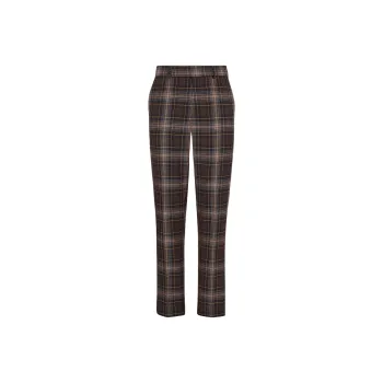 FENDI Tartan Tapered Leg Trousers
