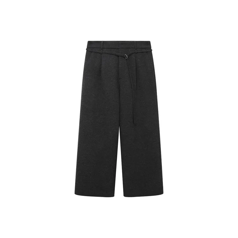 NANS STUDIO Casual Pants Men's Charcoal Black-0