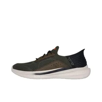 Skechers Slip ins RF Low Top Casual Shoes Men's Brown Green