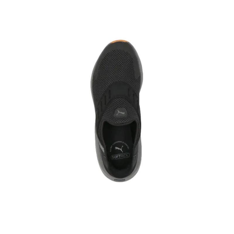PUMA Softride Flex Ease In Low Top Casual Shoes Men's Black-3