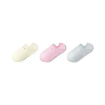 Skechers No Show Socks Women's 3 Pack Beige/Pink/Gray