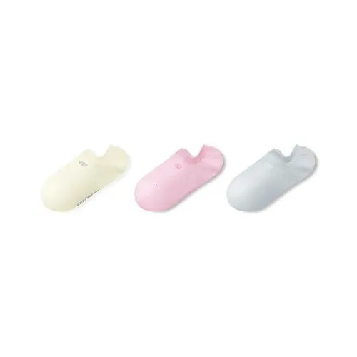 Skechers No Show Socks Women's 3 Pack Beige/Pink/Gray