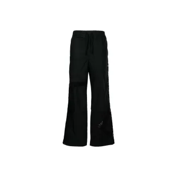 Marine Serre Lace panel Cotton Trousers