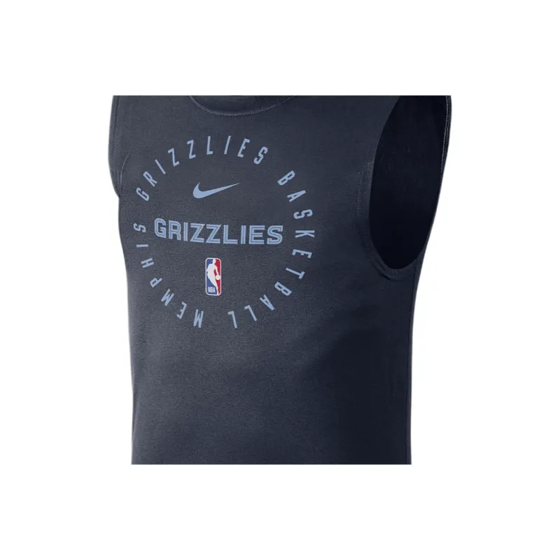 Nike DRI FIT NBAMemphis Grizzlies T Shirt Men's University Dark Blue-2