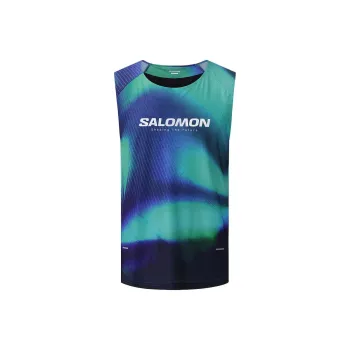 SALOMON Tank Top Unisex Tech Base Blue