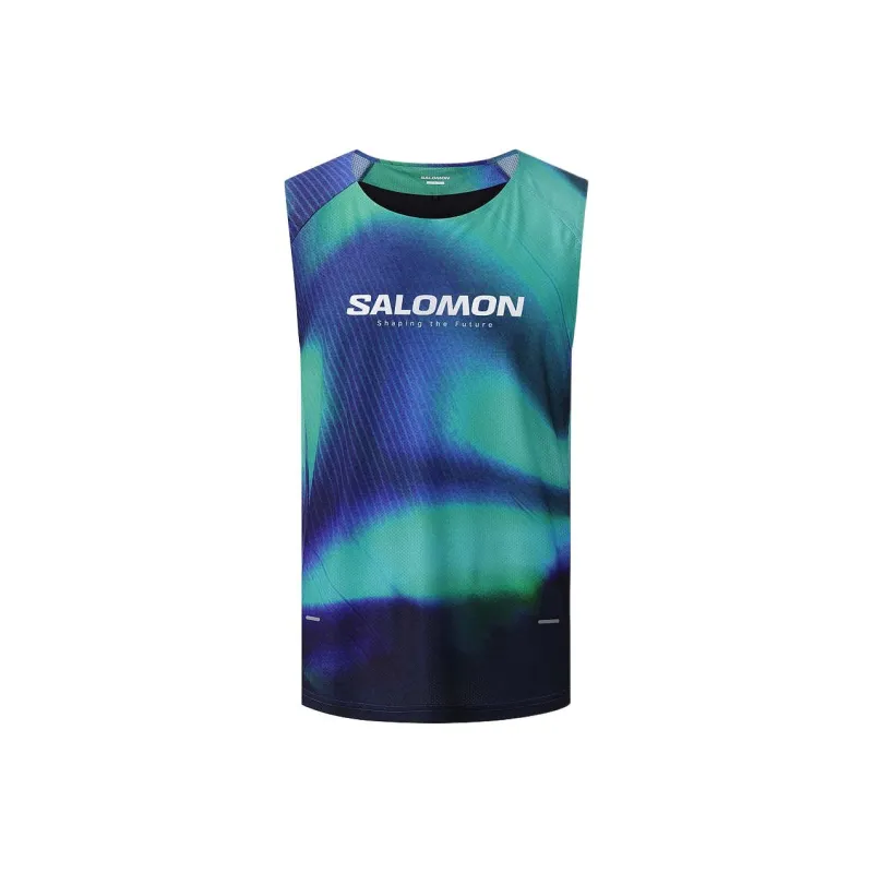 SALOMON Tank Top Unisex Tech Base Blue-0