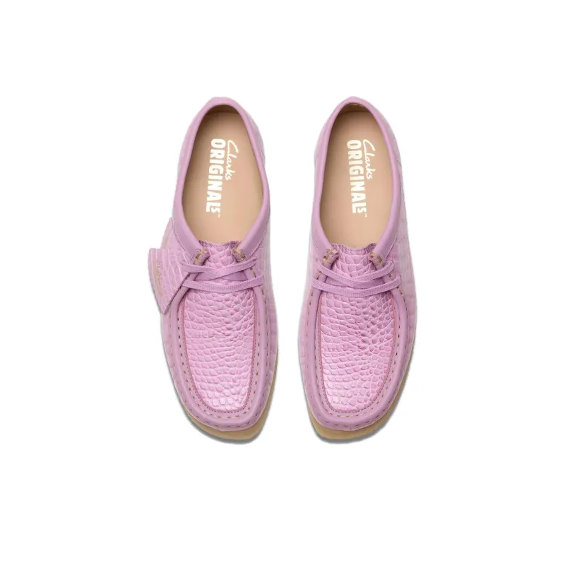 Clarks Originals WALLABEE Casual Single Shoes Women's Light Purple-3
