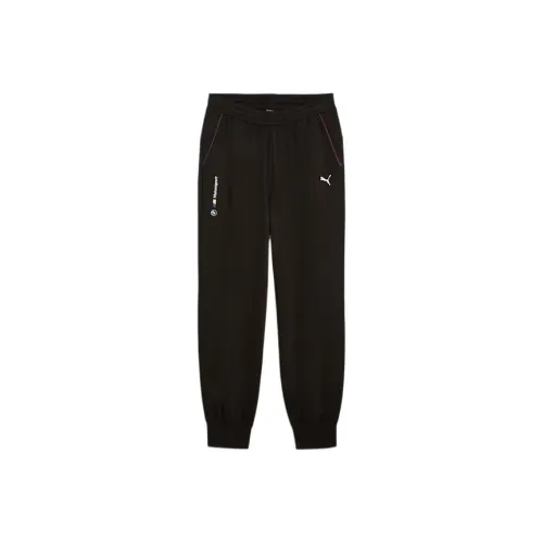 PUMA BMW M Motorsport SS24 ESS+ Fleece Pants Knitted Sweatpants Men's Black
