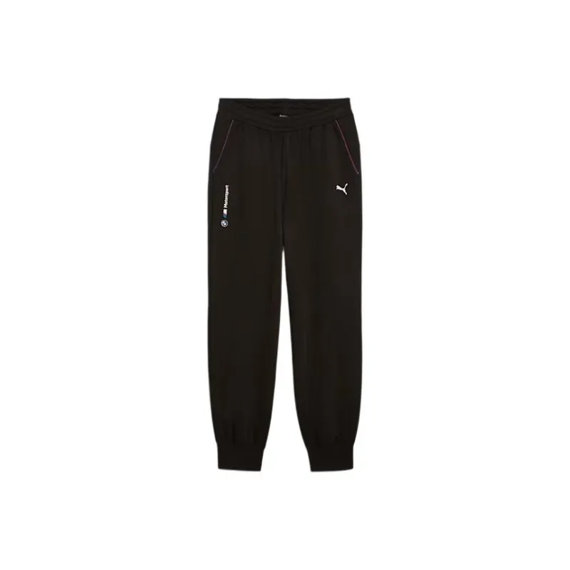 PUMA BMW M Motorsport SS24 ESS+ Fleece Pants Knitted Sweatpants Men's Black-0