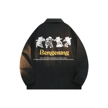 BENGEN Jackets Coats Unisex Black