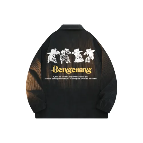 BENGEN Jackets Coats Unisex Black