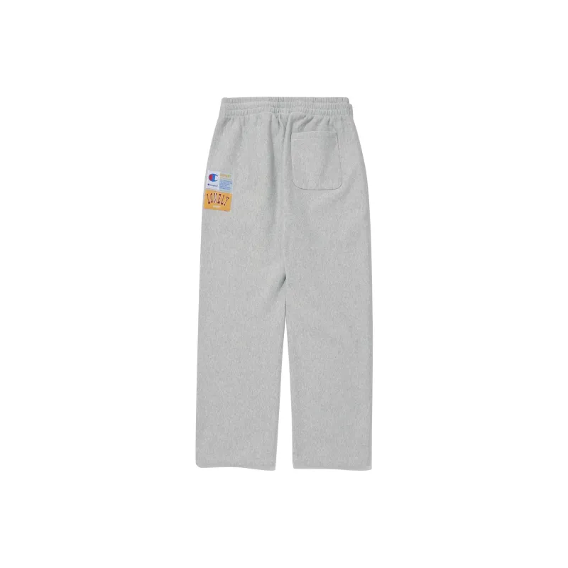 Champion x NOHANT Reverse Weave Knitted Sports Pants Unisex Gray-0