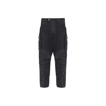 BALMAIN Denim Cargo Jeans