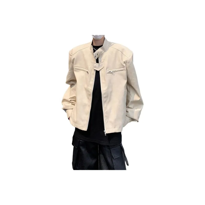 KIRHNE Leather Jacket Unisex Brown-4