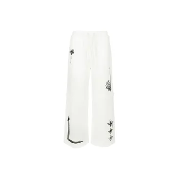 YLDP Casual Pants Unisex White