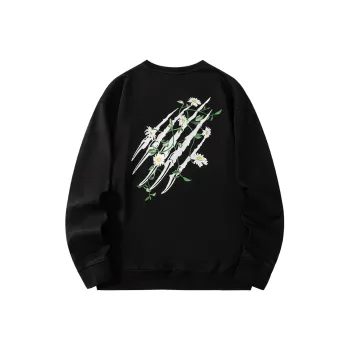 Suamoment Sweatshirt Spring And Fall American Trendy Casual Couple Top Coat Unisex