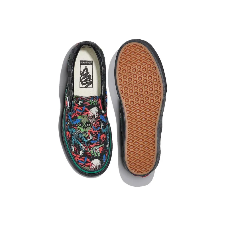 Vans Slip on Low Top Skateboard Shoes Unisex Black-3