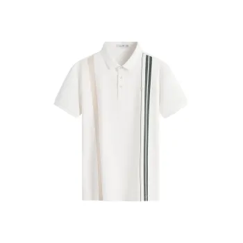 Dance With Wolves Polo Shirt Men's Raw White