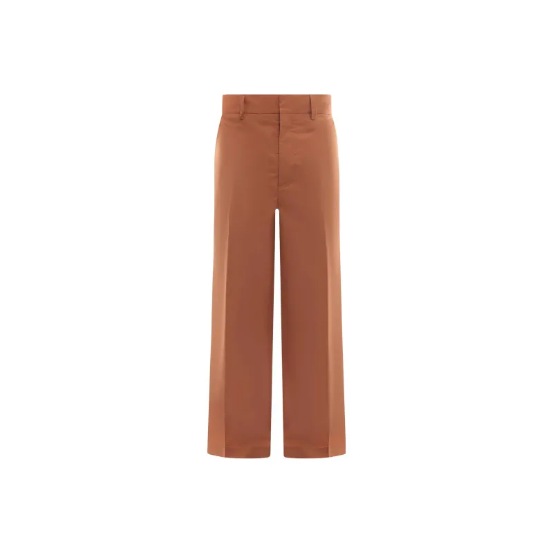 NANUSHKA Wide Leg Cropped Trousers-0