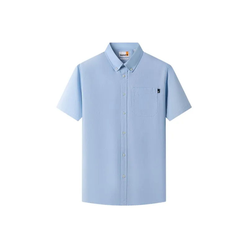 Timberland SS25 Shirt Men's B02 Blue-0