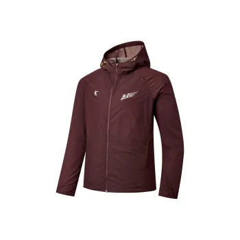 QIAODAN Feiying Trench Coat Men's Dark Glow Red
