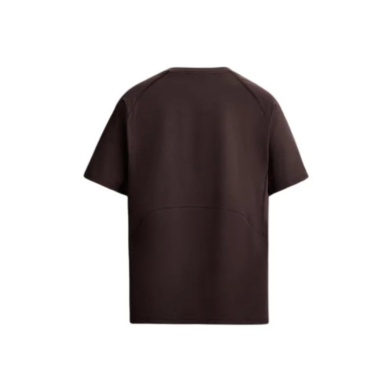 ZARA T Shirts Men Burgundy Red-1