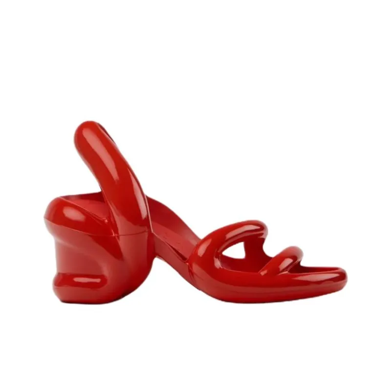 CAMPER Kobarah One Strap Sandals 7.6cm Women's Red-1