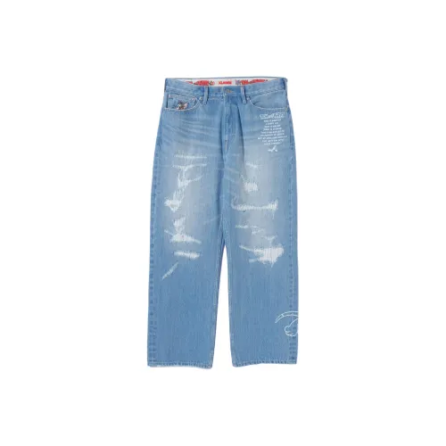 XLARGE Tom And Jerry Co-branded Model Jeans Unisex