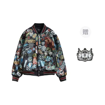 REMEDY Baseball Jacket Unisex Black