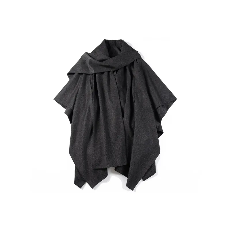 S CREST Cloaks Unisex Dark Gray-0