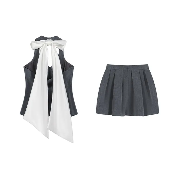 PLANE DRIFT Skirt Set Women's Gray-1