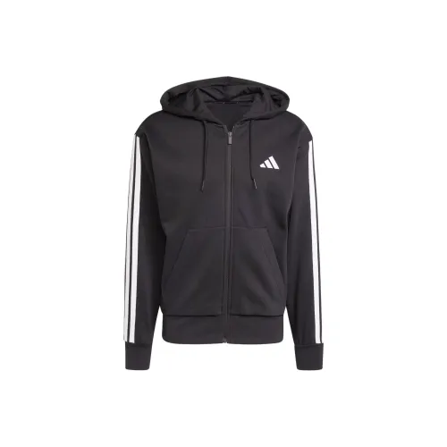 Adidas Free Shipping With AdiClub Essentials 3 Stripes Fleece Hoodie
