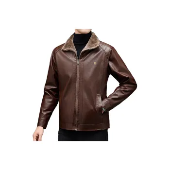 PIERRE CARDIN Leather Jacket Men's