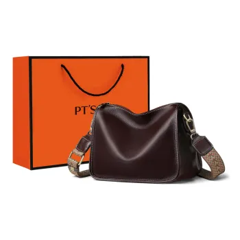 PT'SON Cow Leather Small Square Bag Shoulder Bag, Crossbody Bag Regular Women's Multicolor
