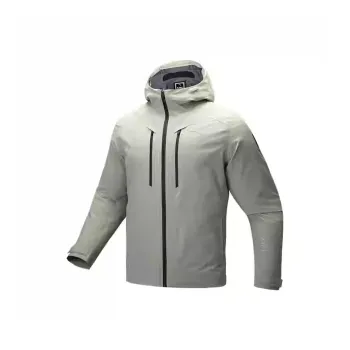 Anta Variety Training Collection Waterproof And Windproof Windbreaker Jacket Men's Drifting Gray