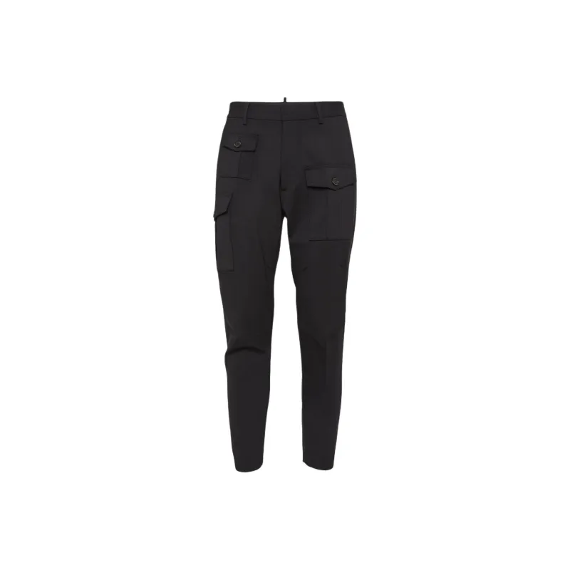 DSQUARED 2 Mid Rise Tapered Cargo Trousers-0