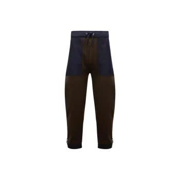 Moncler Knit Jogging Trousers Knitted Sports Pants Men's Blue