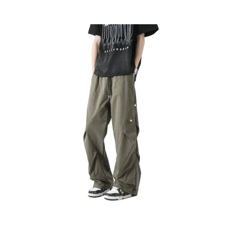 XIXN Casual Pants Unisex Army Green-0
