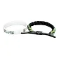 Black, Letter Bro Reflective+Glow in The Dark Two Lines